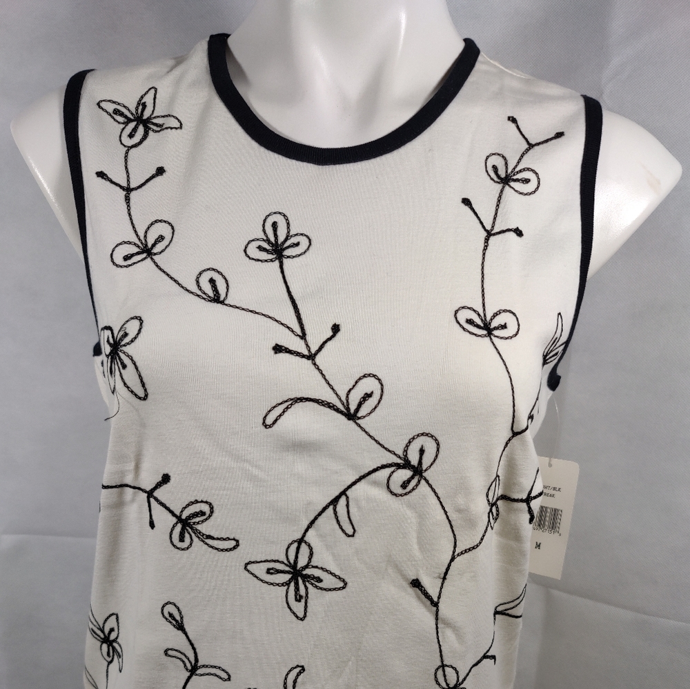 Rafael Floral Stitch Tank Top